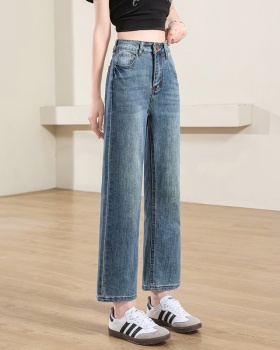 Retro spring slim pants show high elasticity jeans