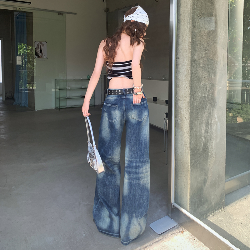 Fashion jeans spicegirl wide leg pants for women