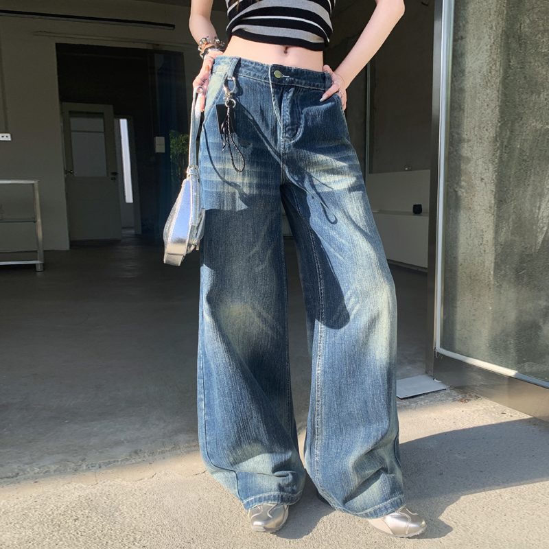 Fashion jeans spicegirl wide leg pants for women