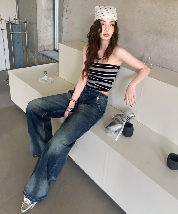 Fashion jeans spicegirl wide leg pants for women