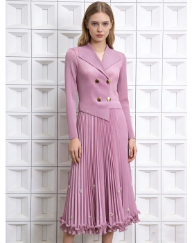 Beading business suit European style dress