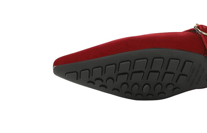 Slipsole commuting low pointed shoes for women