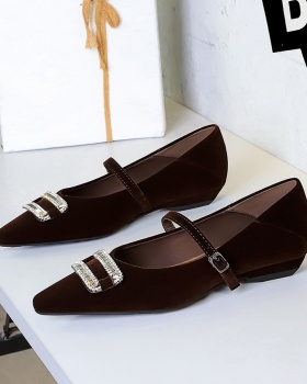 Slipsole temperament commuting broadcloth shoes