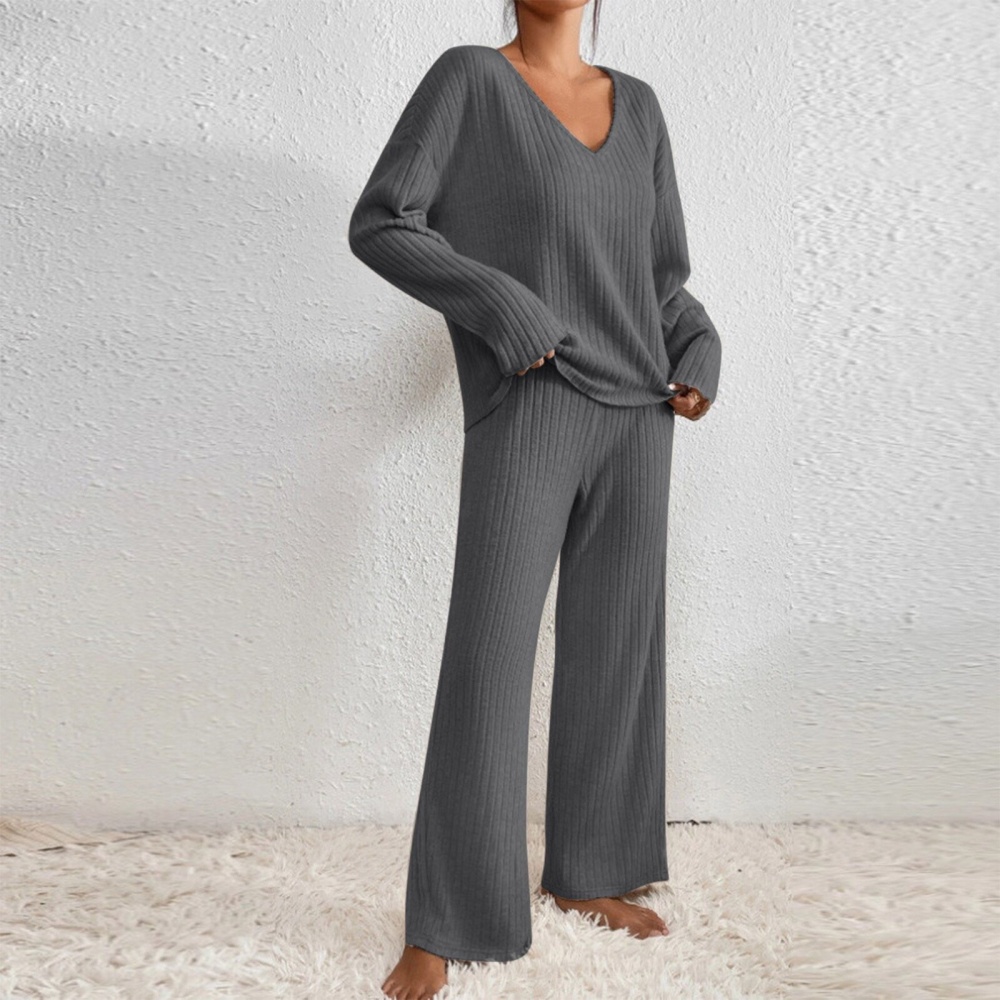 Loose casual pants Casual tops a set for women
