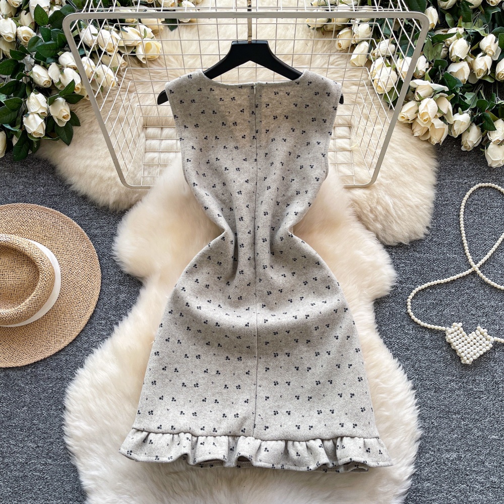 Sleeveless bow dress sweet sleeveless dress for women