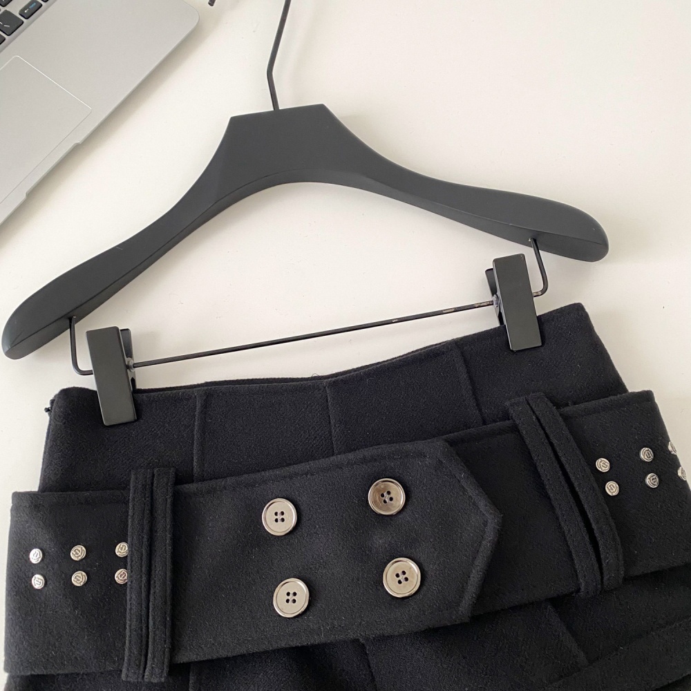 Spicegirl retro casual pants winter with belt shorts for women