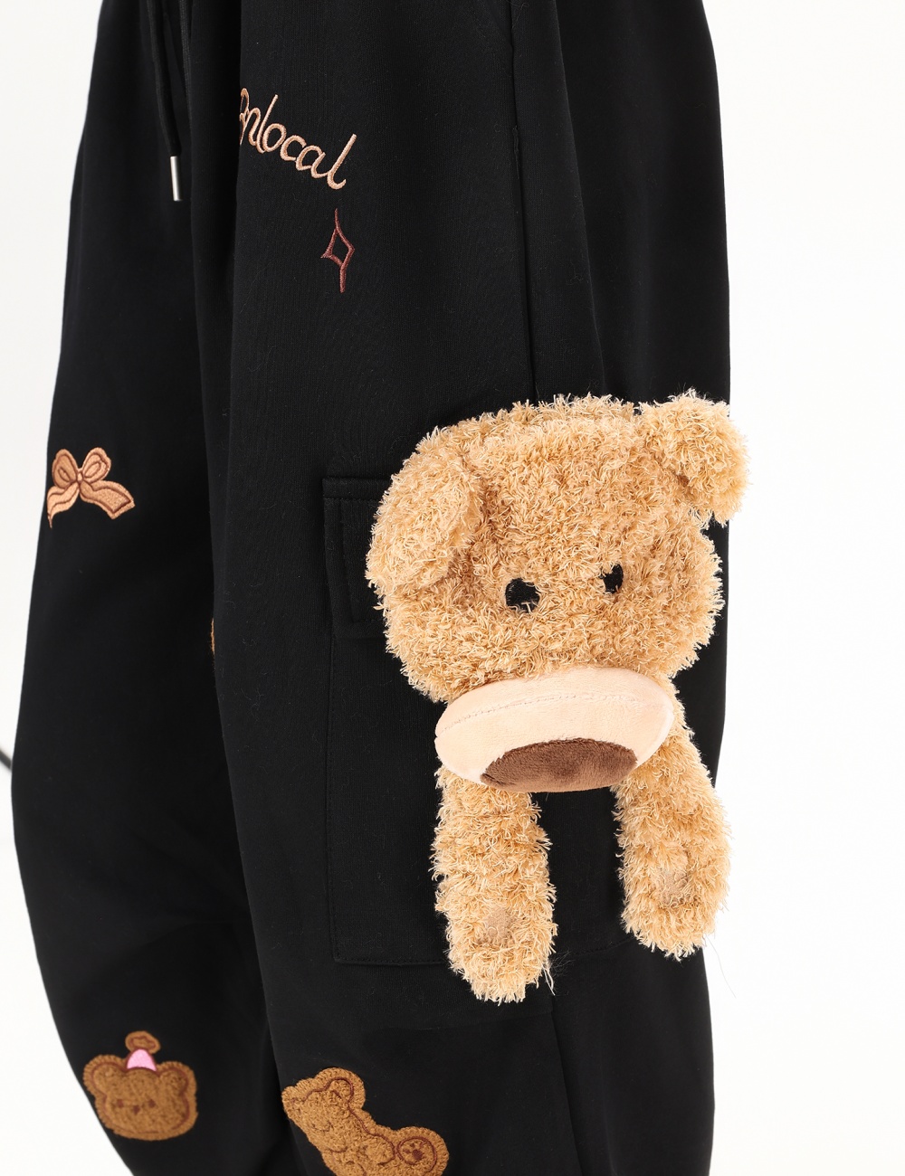 Loose casual pants high waist wide leg pants for women