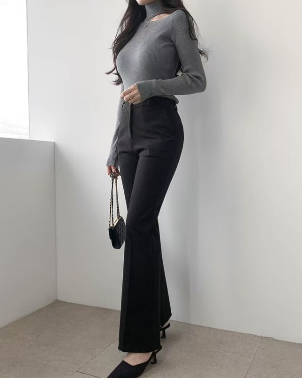 Halter spring slim Korean style strapless sweater