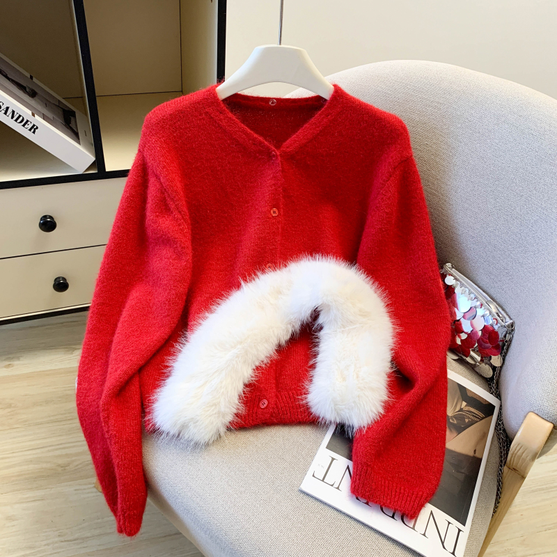 All-match fashion thick sweater loose Casual tops