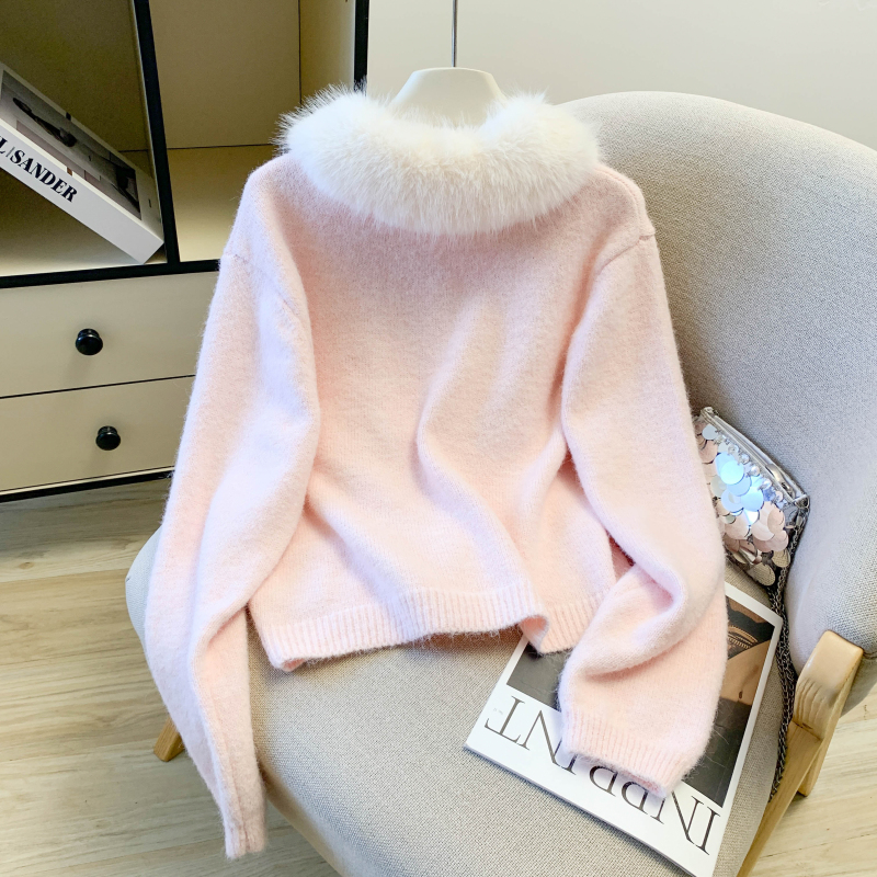 All-match fashion thick sweater loose Casual tops