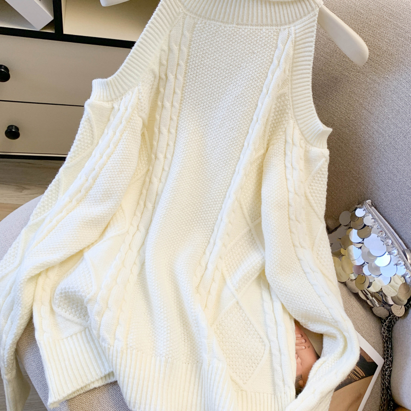 Fashion Western style sweater strapless tops for women