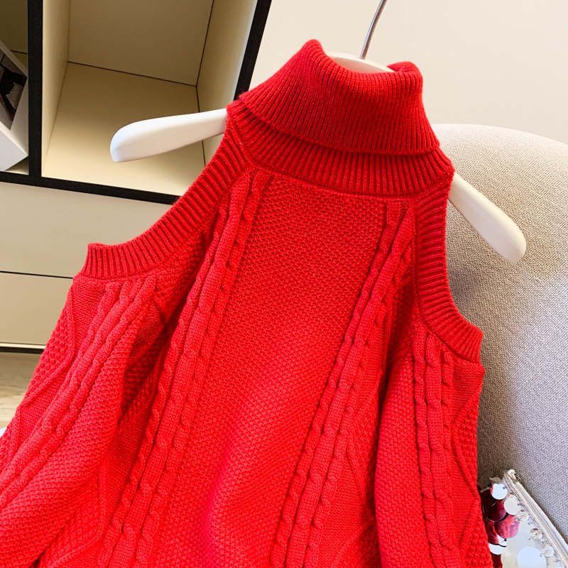 Fashion Western style sweater strapless tops for women