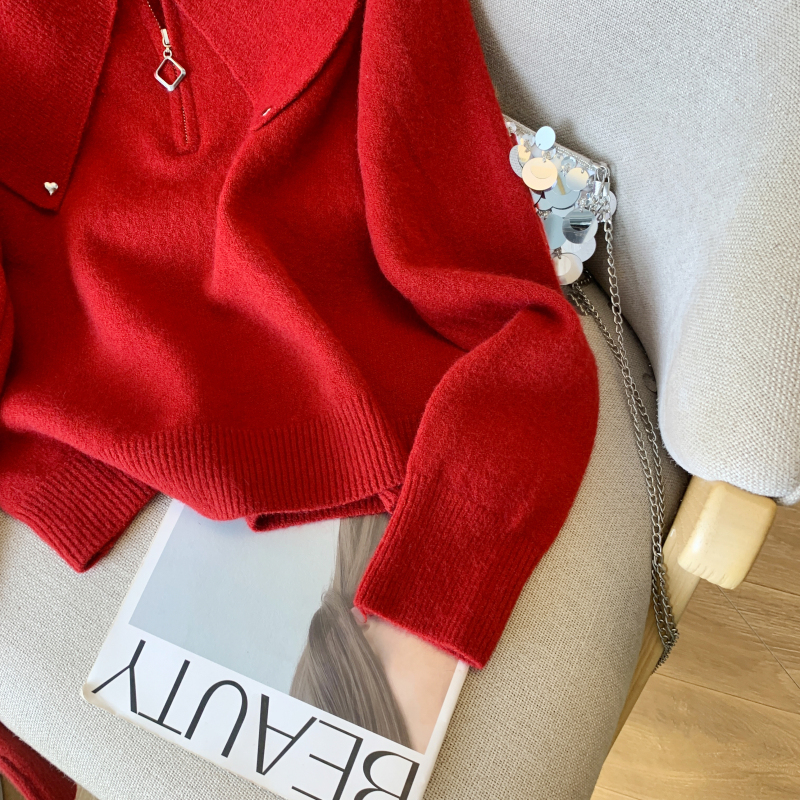 All-match thermal sweater pullover tops for women