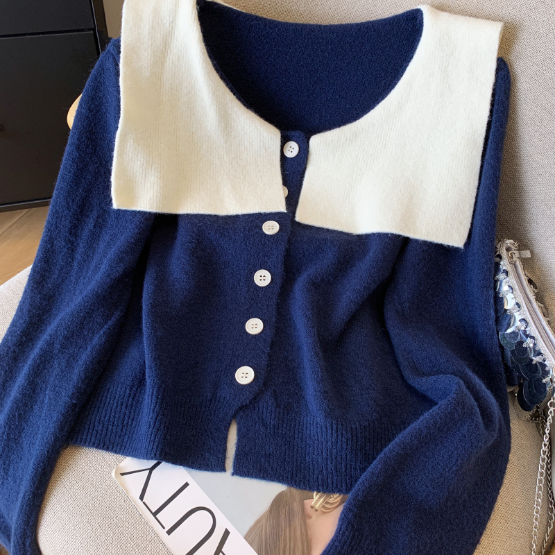 France style lazy sweater niche tops for women