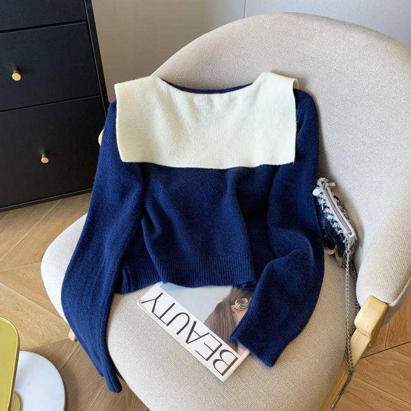 France style lazy sweater niche tops for women