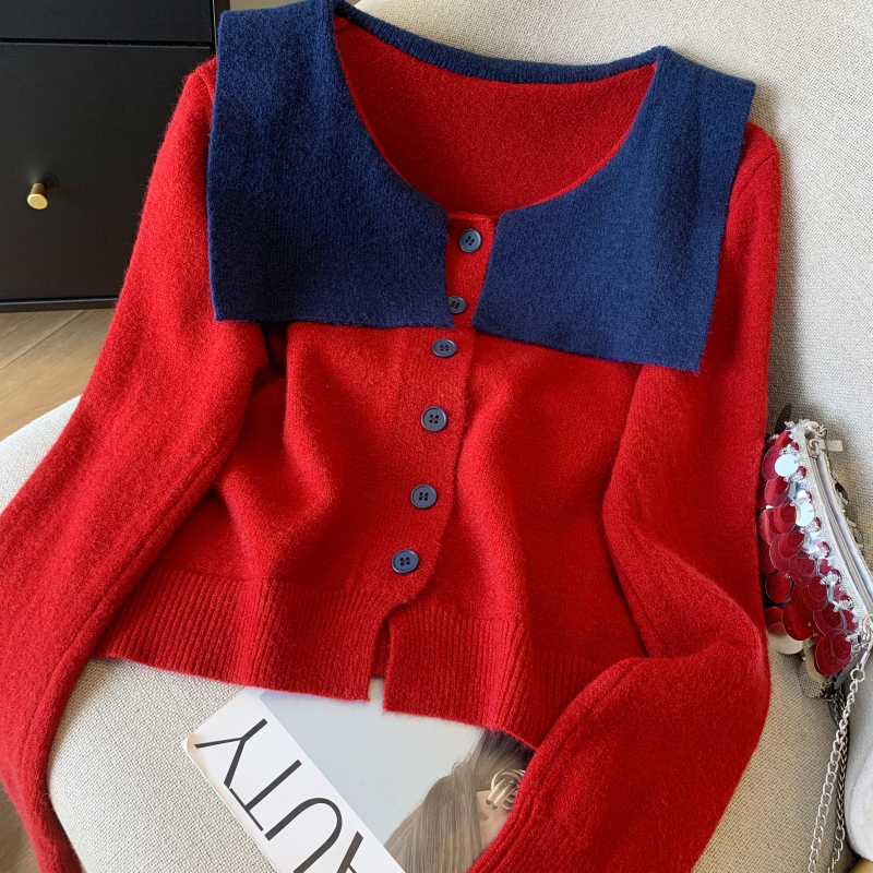 France style lazy sweater niche tops for women