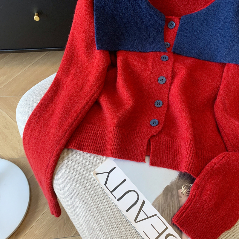 France style lazy sweater niche tops for women