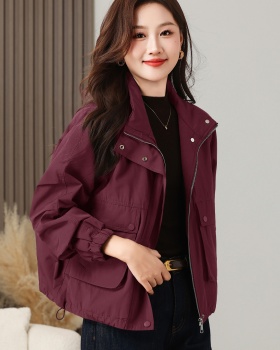 Autumn and winter thick coat cotton tops for women