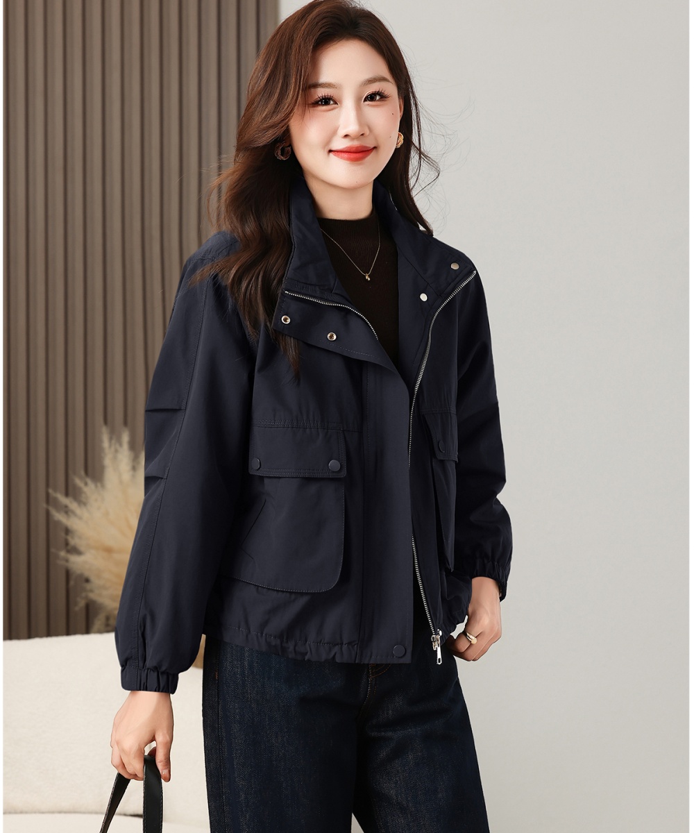 Autumn and winter thick coat cotton tops for women