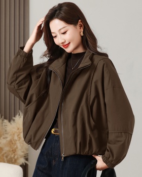 Cotton thick simple cotton coat pure all-match coat