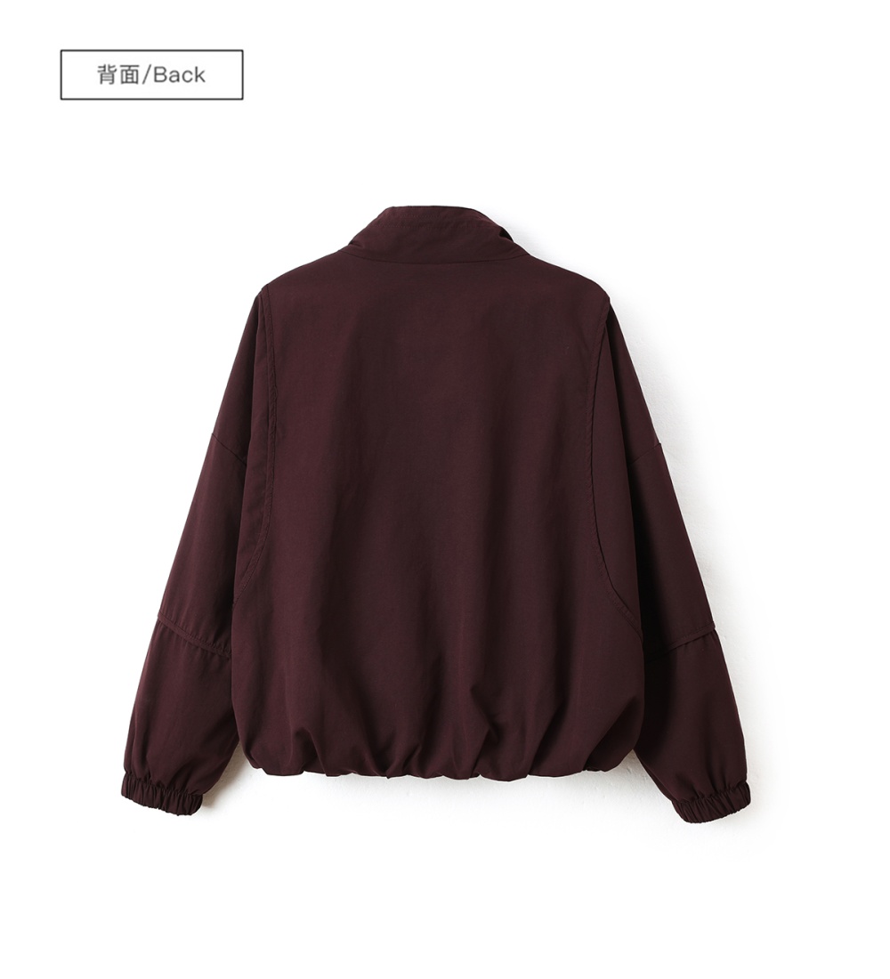 Cotton thick simple cotton coat pure all-match coat