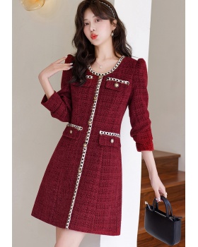 Ladies slim chanelstyle spring temperament dress