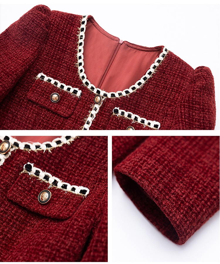 Ladies slim chanelstyle spring temperament dress