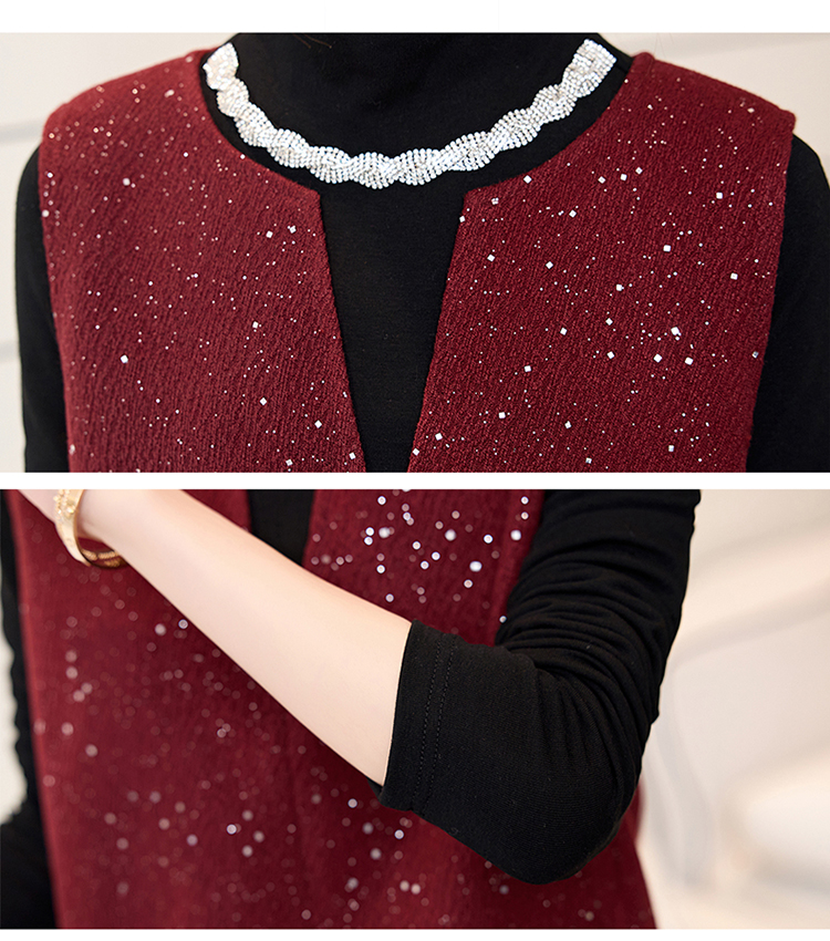 Chanelstyle dress bottoming shirt 2pcs set for women