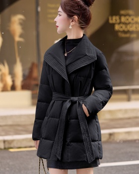 Slim temperament fashion duck down grace long down coat