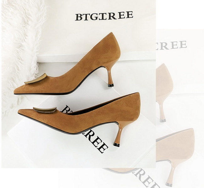 Fine-root footware banquet high-heeled shoes for women