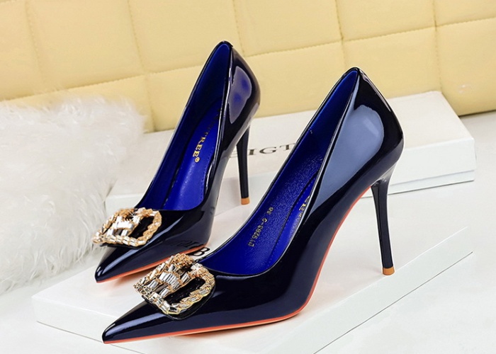 Rhinestone pointed shoes high-heeled fashion high-heeled shoes