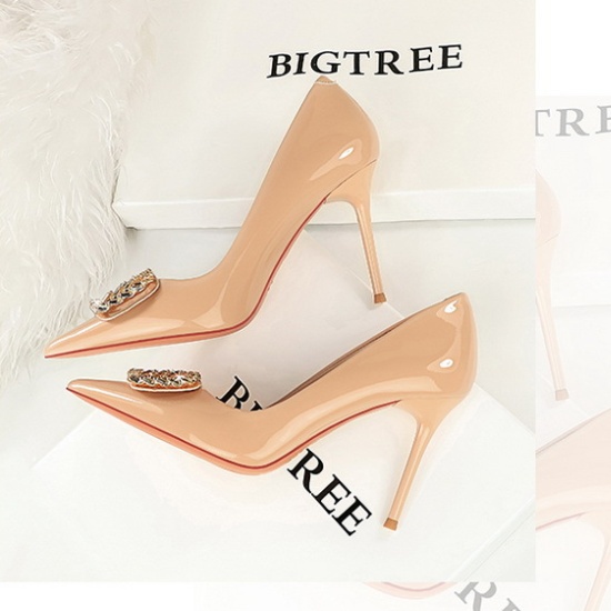 Rhinestone pointed shoes high-heeled fashion high-heeled shoes