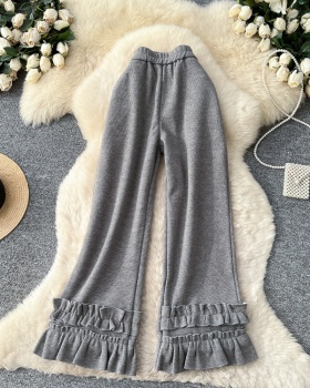 Autumn and winter wide leg pants casual pants for women