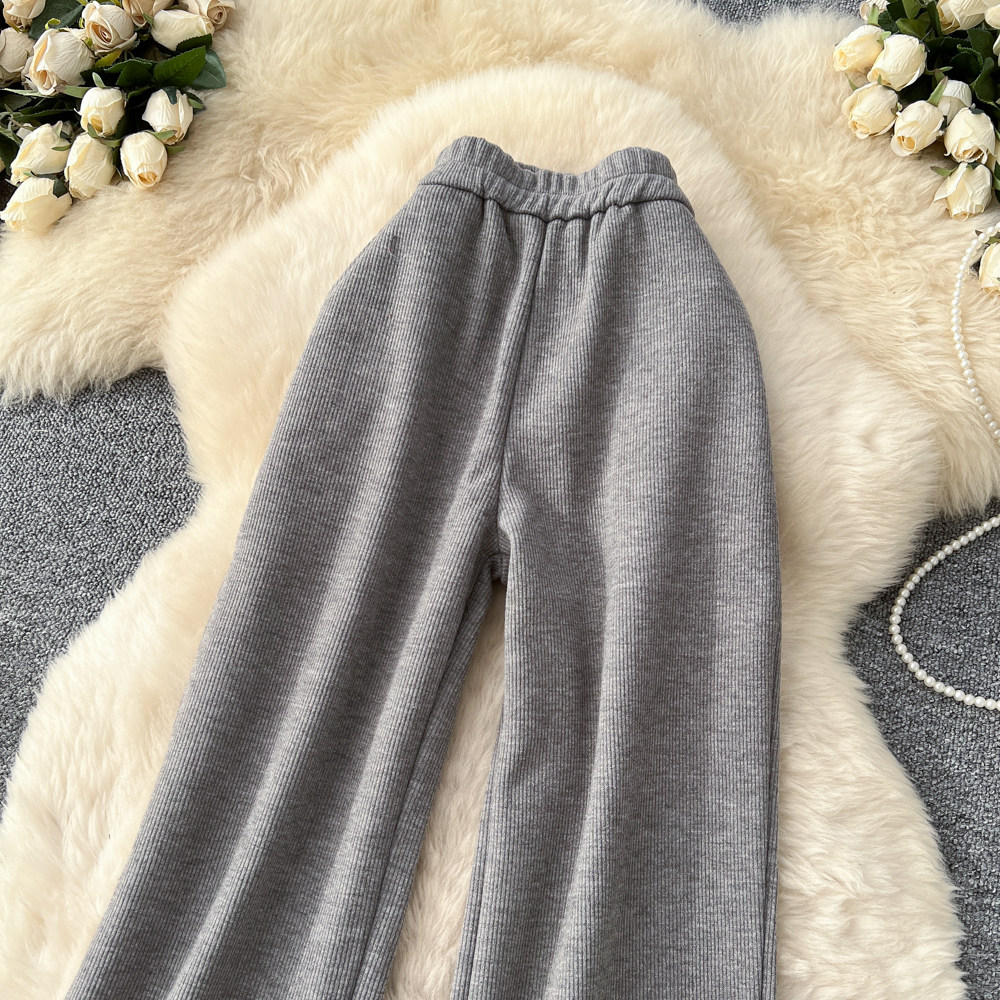 Autumn and winter wide leg pants casual pants for women