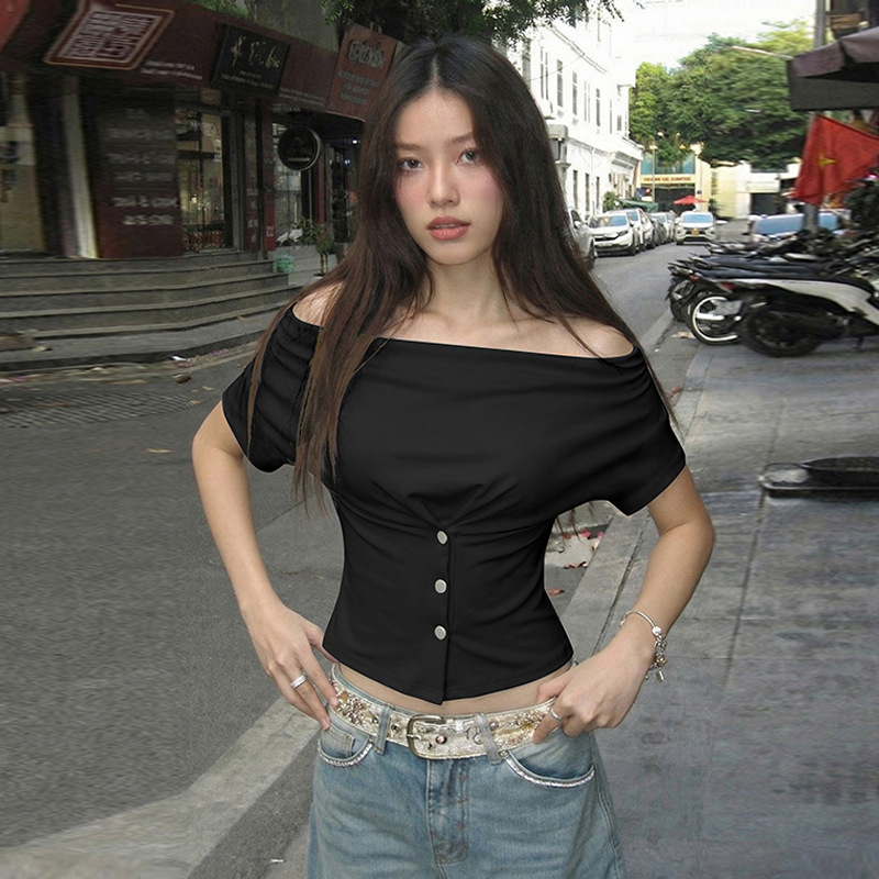 Short sleeve T-shirt European style tops