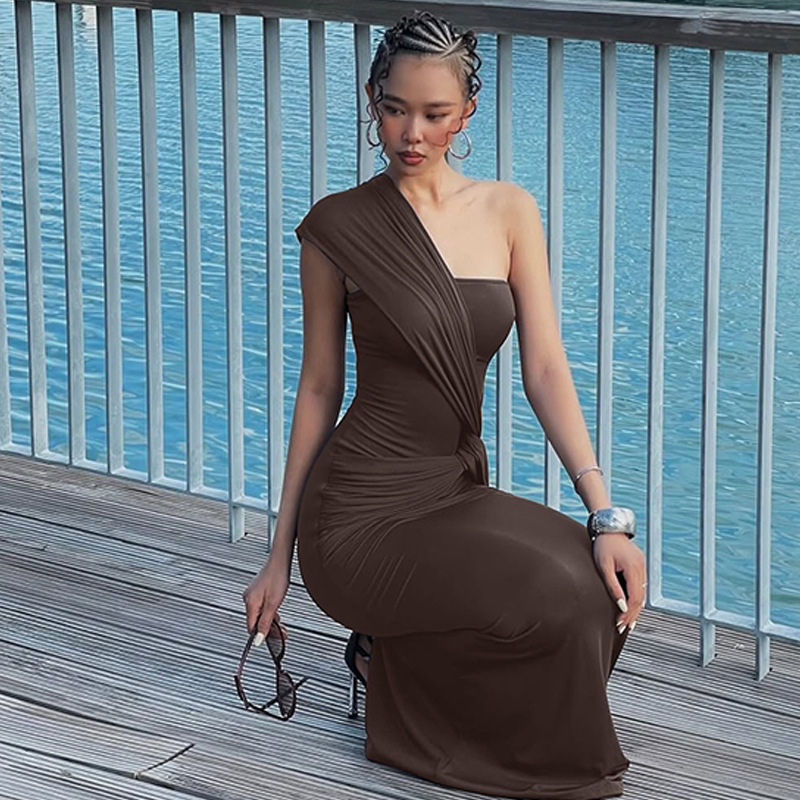 Fashion winter side hollow sexy dress for women