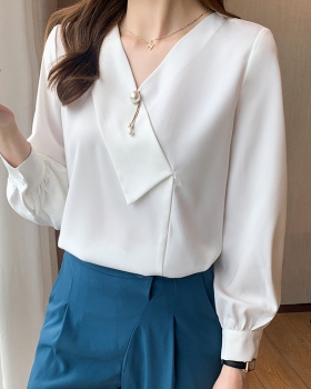 Temperament chiffon shirt tops for women