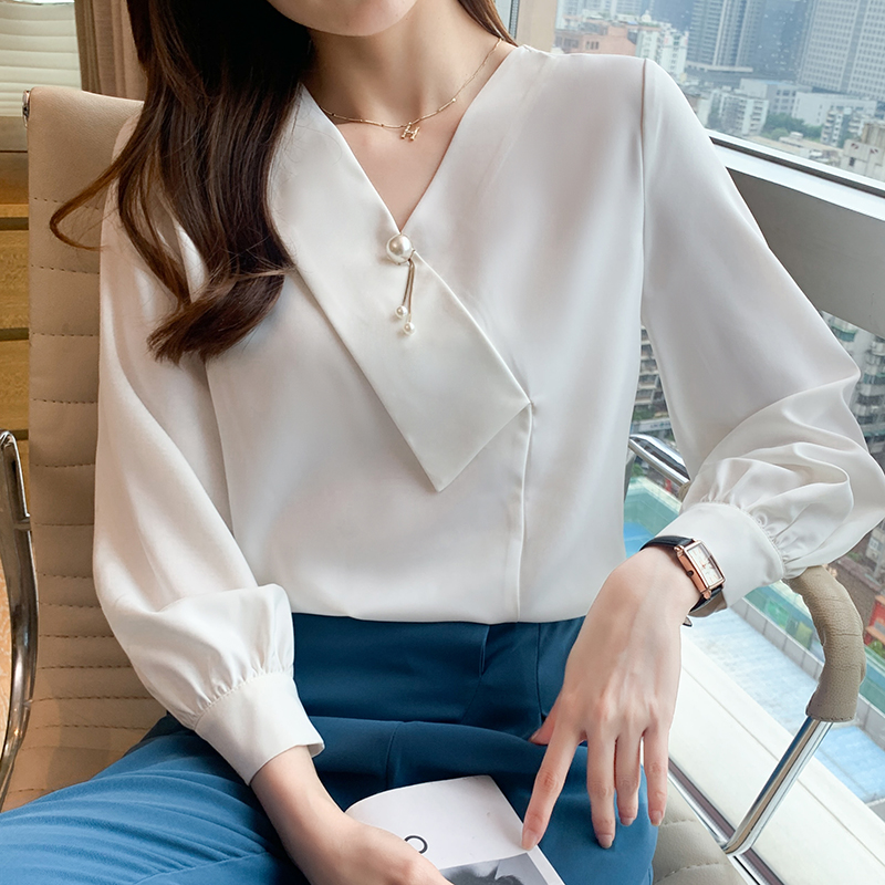 Temperament chiffon shirt tops for women