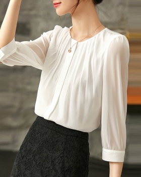 Fashion temperament tops spring short sleeve shirt for women