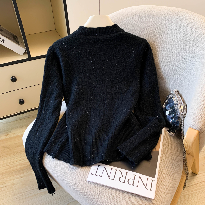 Western style butterfly sweater chanelstyle tops for women