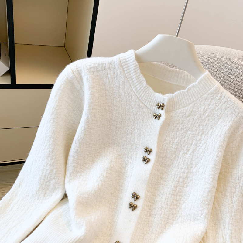 Western style butterfly sweater chanelstyle tops for women