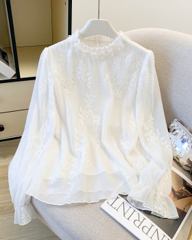 Beige Western style show young tops spring light luxury shirt