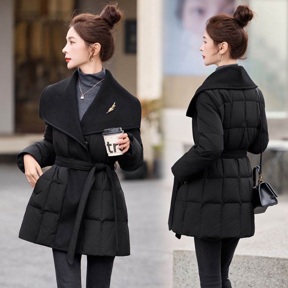 Long winter Casual duck down down coat for women