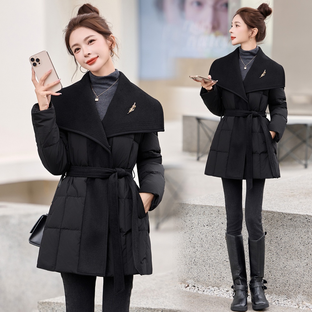 Long winter Casual duck down down coat for women