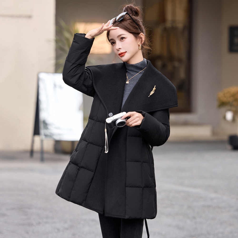 Long winter Casual duck down down coat for women
