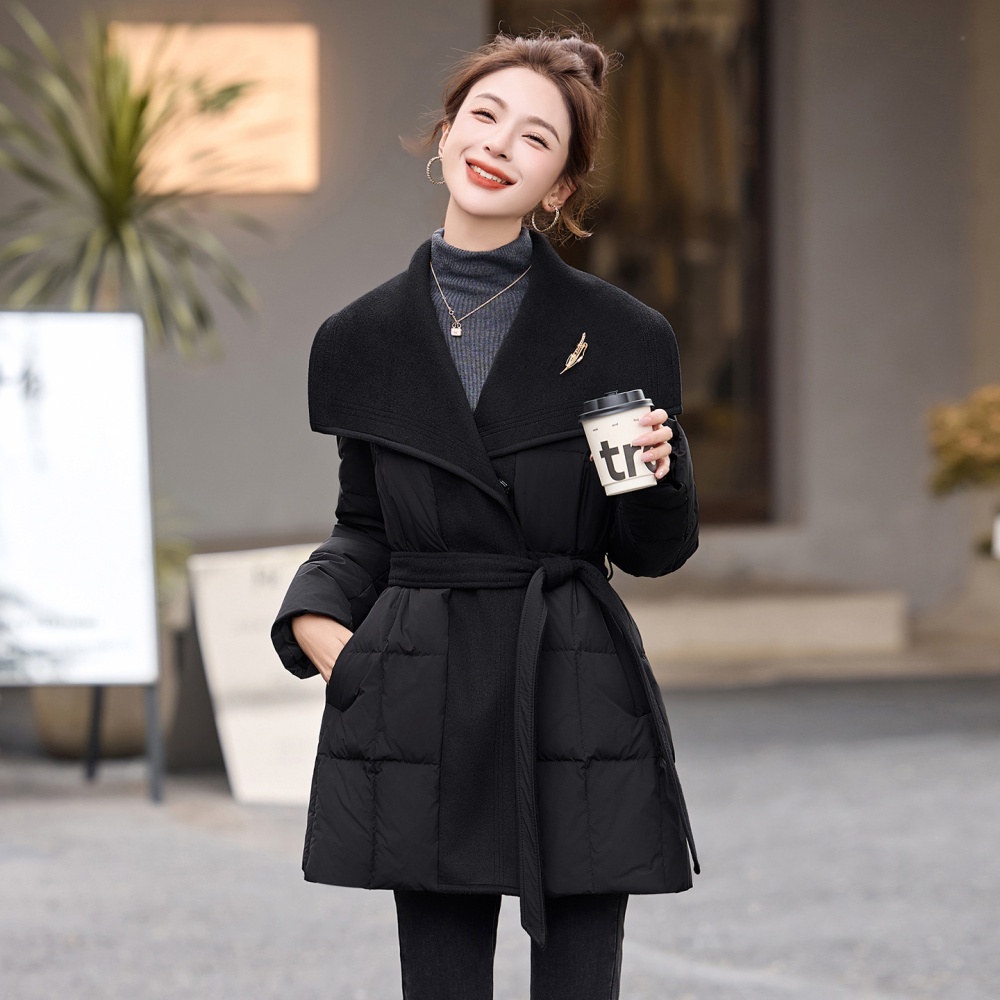 Long winter Casual duck down down coat for women