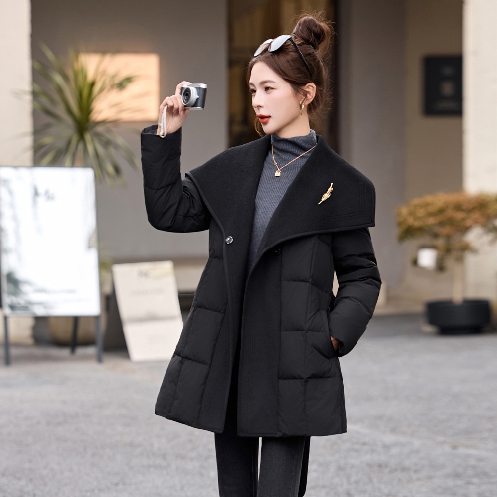Long winter Casual duck down down coat for women