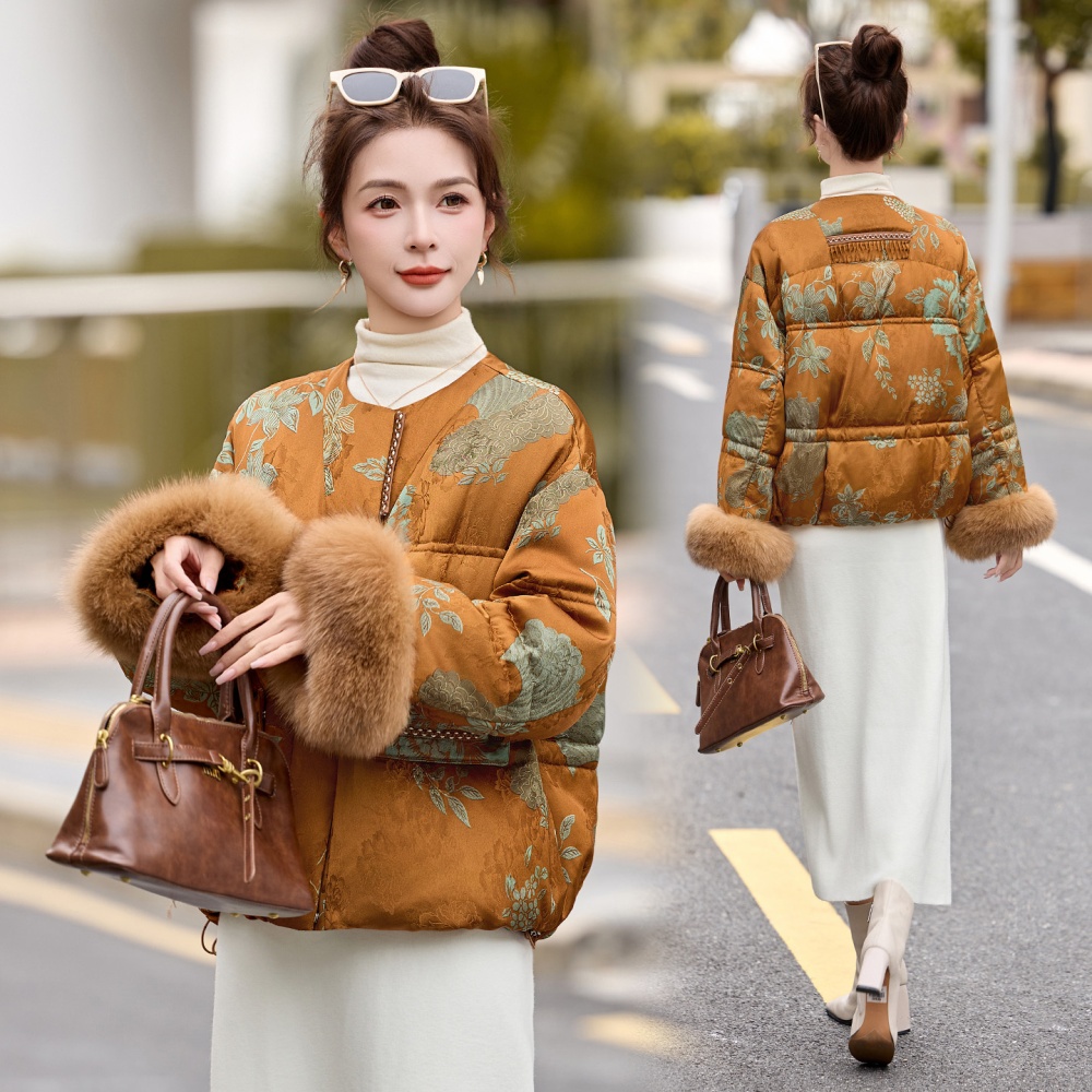 Winter light luxury Chinese style temperament coat