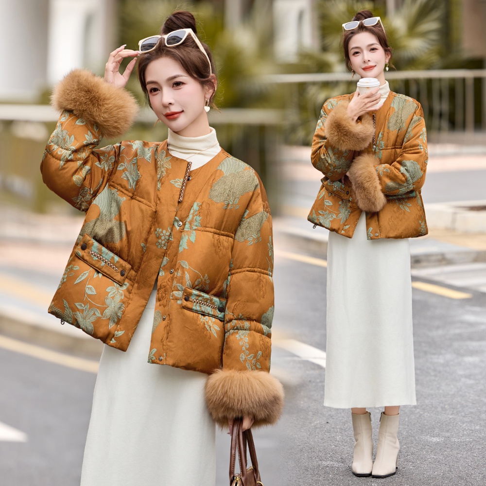 Winter light luxury Chinese style temperament coat