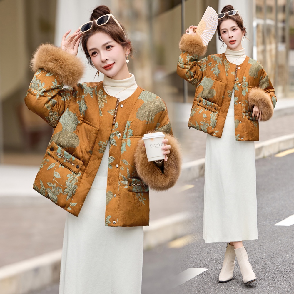 Winter light luxury Chinese style temperament coat